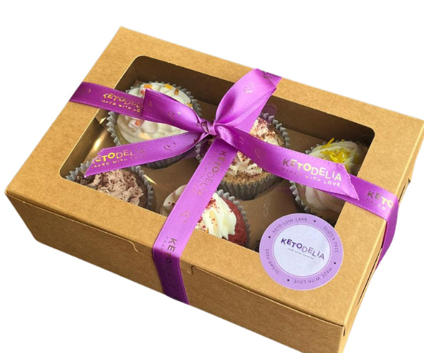 Assorted Keto Cupcakes Gift Box