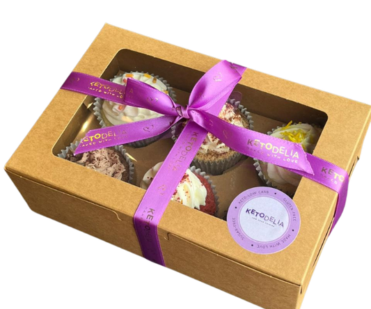 Assorted Keto Cupcakes Gift Box